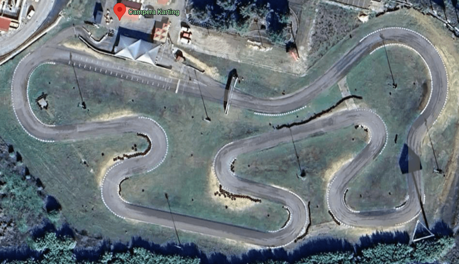 Vista aérea da pista