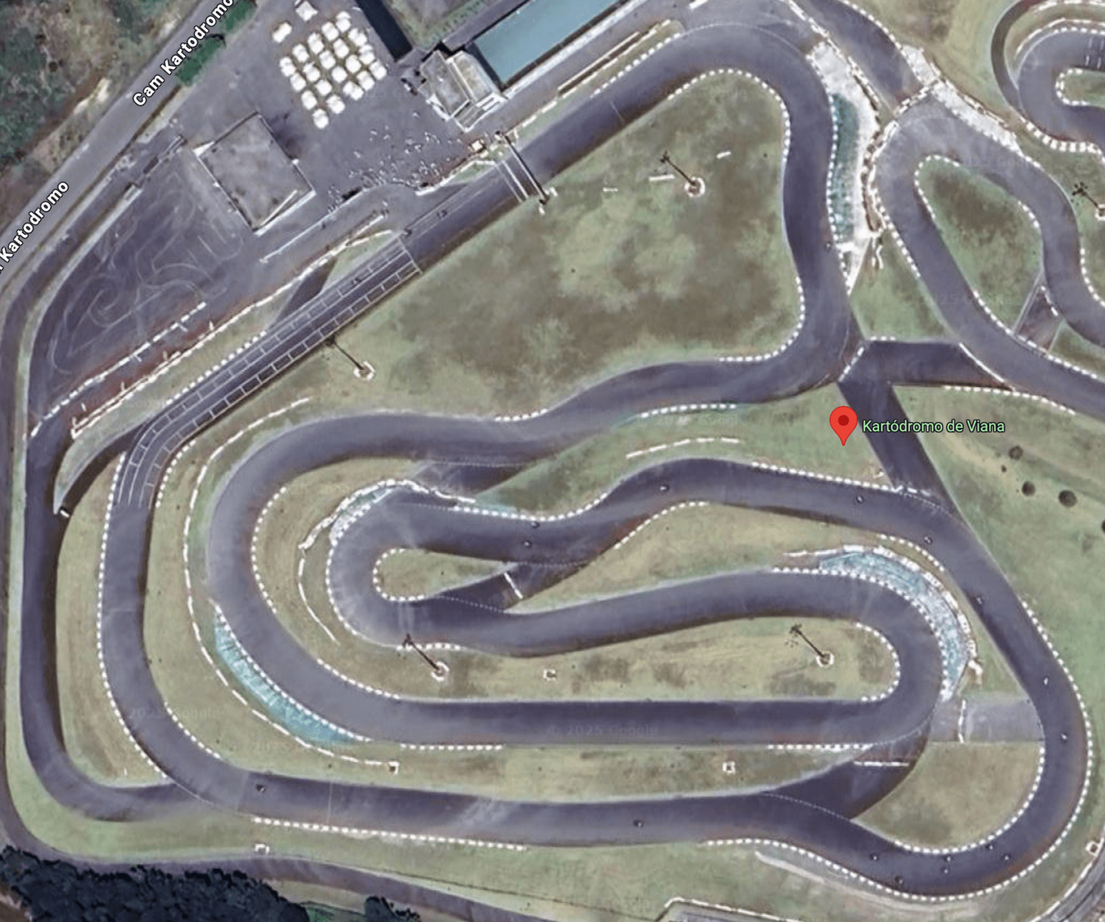 Vista aérea da Pista A