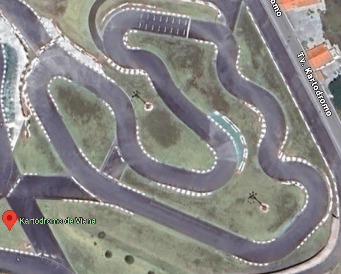 Vista aérea da Pista B